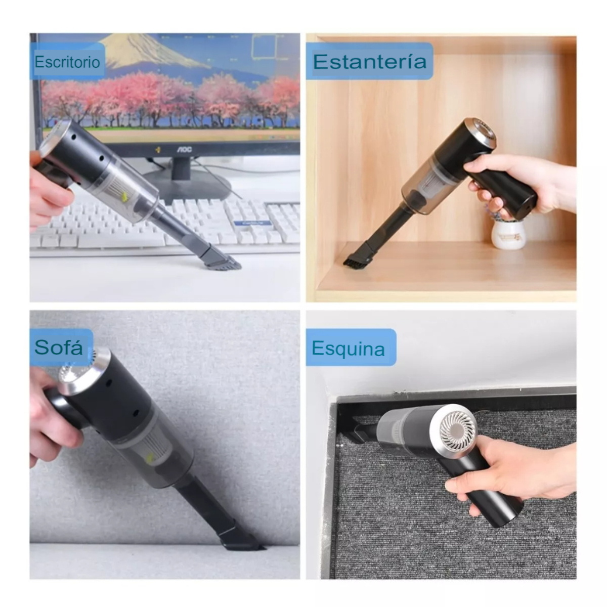 Aspiradora de Mano Recargable Para Hogar/Auto